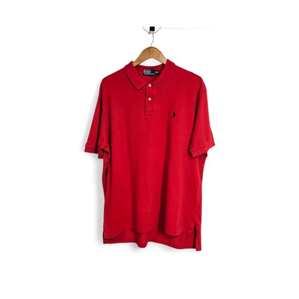 Polo Ralph Lauren Red Cotton Short Sleeve Golf Polo Shirt Size XXL